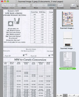 Preview treats multiple new scans as a single document