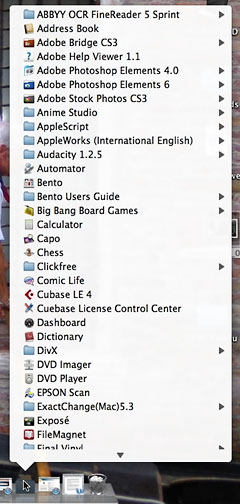List View in Mac OS X 10.5
